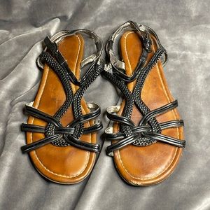 Sandal bundle. Black, camel and sparkle